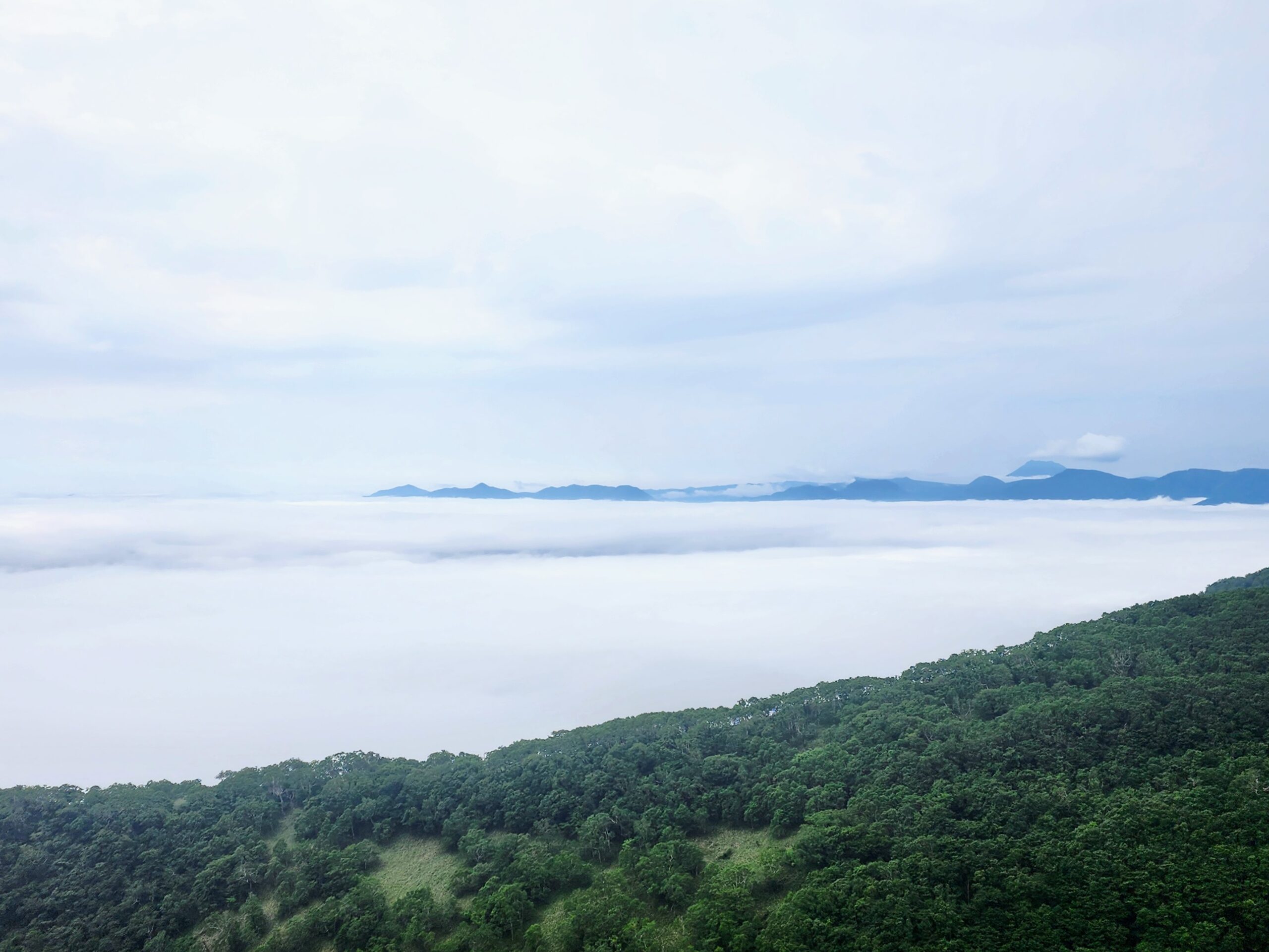 屈斜路湖を覆う雲海